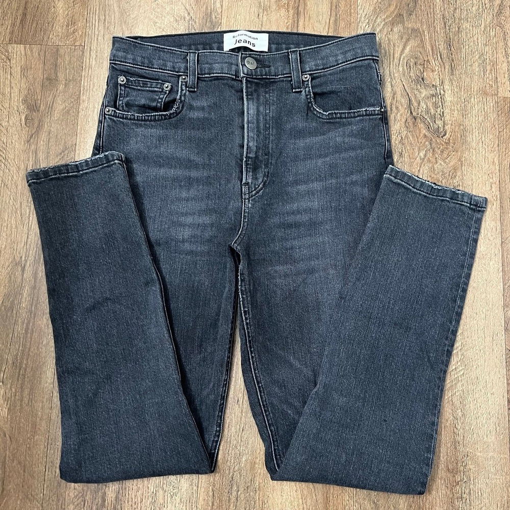 Reformation Harper High Rise Skinny Crop Jeans in Avalon